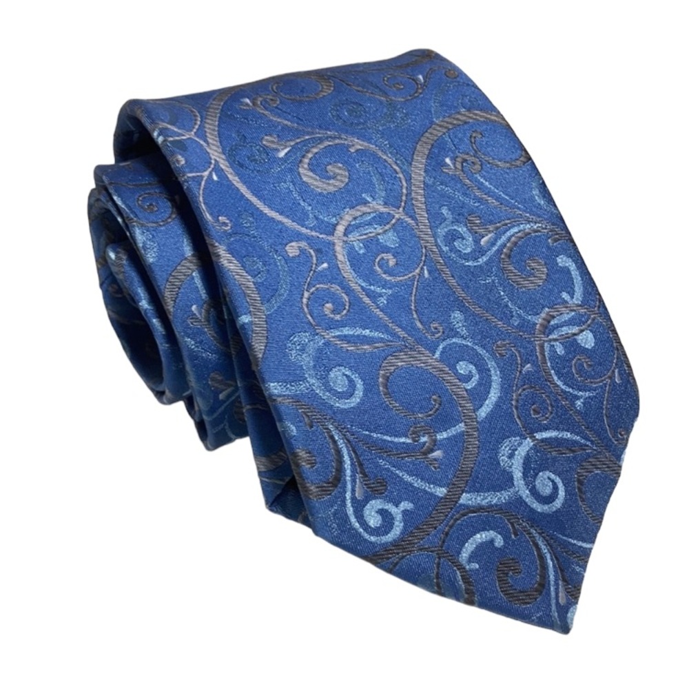 Blue Paisley David Taylor Tie 58" x 3.5"